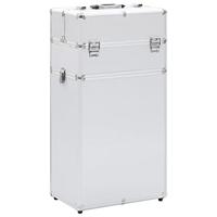 VidaXL Make-up trolley aluminium zilverkleurig - thumbnail