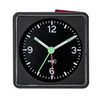 TFA Dostmann 60.1013.01 Wekker Kwarts Zwart Alarmtijden 1 Fluorescerende Wijzers - thumbnail
