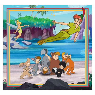 Disney Clementoni legpuzzel super color vierkant classics, 3x48st. Disney Clementoni legpuzzel super color vierkant classics, 3x48st.