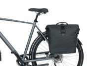 Basil soho dubbele fietstas nordlicht - waterdicht, pu, rolltopsluiting, geschikt voor mik, 41 ltr, night zwart - thumbnail