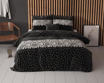 RoyalTextile - Dervio Dekbedovertrek Katoen - Antraciet - 200 x 220 RoyalTextile - Dervio Dekbedovertrek Katoen - Antraciet - 200 x 220