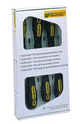 Proxxon Industrial FLEX-DOT Werkplaats Schroevendraaierset 6-delig Zesrond-TX BO