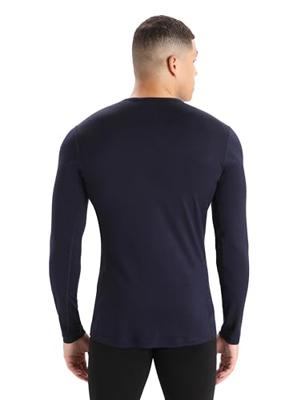 Icebreaker 200 Oasis LS Crewe Thermoshirt Heren Midnight Navy S