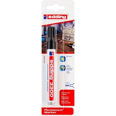 Viltstift edding 3300 schuin 1-5mm blist1 zwart | 10 stuks