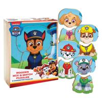 Paw Patrol houten match puzzel, 10st. - thumbnail