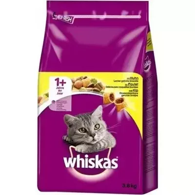 Whiskas Adult 1+ met kip kattenvoer 3,8 kg Whiskas Adult 1+ met kip kattenvoer 3,8 kg