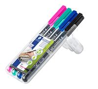 Viltstift staedtler ohp lumo m 317 perm 4 st. ass - thumbnail