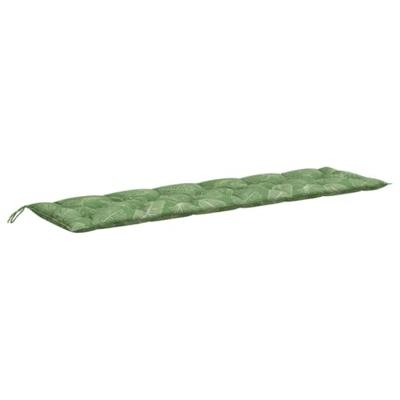 VidaXL Tuinbankkussen bladpatroon 200x50x7 cm stof