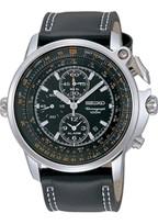 Horlogeband 7T62-0HM0 / SNAB73P1 / 4LP5JB Leder Zwart 24mm