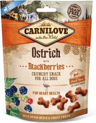 Carnilove crunchy snack struisvogel / zwarte bes