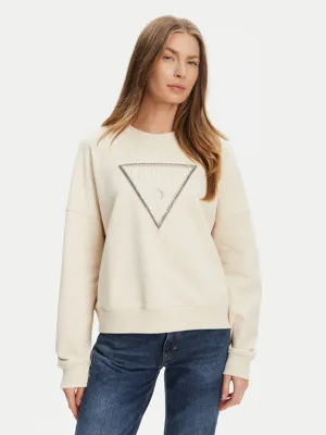 Guess Rachele Triangle Sweater Dames Beige - Maat XS - Kleur: Beige | Soccerfanshop