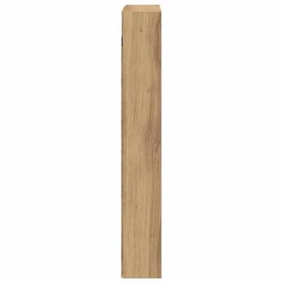 Vitrinekast Artisan Eiken 60 x 8,5 x 58 cm Bewerkt hout