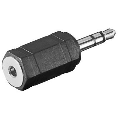 Goobay 11898 hoofdtelefoonadapter; 3 5 mm AUX op 2 5 mm jack 3 5 mm (3-pins stereo) > 2 5 mm jack (3-polig)