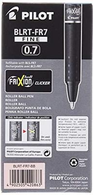 Rollerpen PILOT friXion clicker medium blauwzwart | 12 stuks
