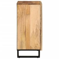 Dressoir 60x34x75 cm massief ruw mangohout - thumbnail