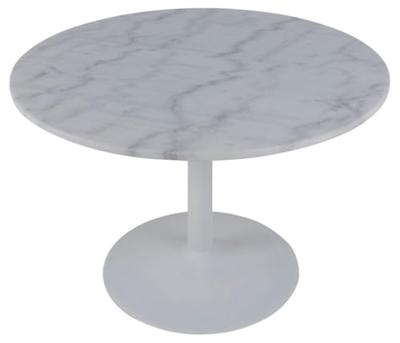 Bendt Ronde Eettafel 'Dara' 110cm, kleur Wit Marmer
