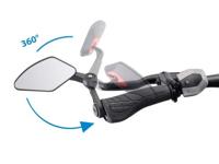 Krampe Klapbare spiegel kf cross met plug zwart - thumbnail