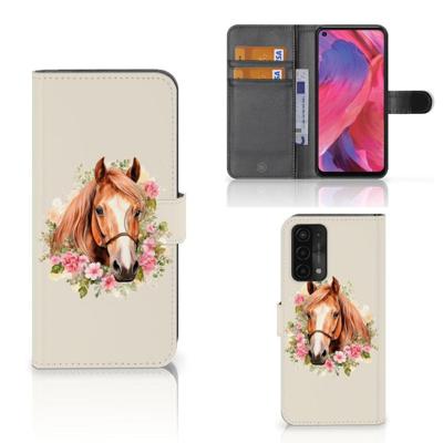 Telefoonhoesje | Met pasjeshouder | voor OPPO A54 5G | A74 5G | A93 5G Paard