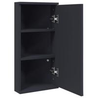 Badkamerkast met spiegel 30x24x60 cm grijs - thumbnail