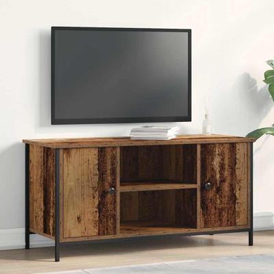 TV-kast Oud hout 100 x 40 x 50 cm Bewerkt hout