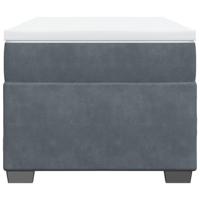 Boxspring met matras fluweel donkergrijs 100x200 cm - thumbnail