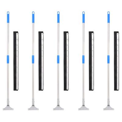 VidaXL Vloertrekkers 5 st 75x122,5 cm staal en rubber VidaXL Vloertrekkers 5 st 75x122,5 cm staal en rubber