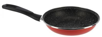 Aluminium koekenpan/hapjespan Cordoba rood met anti-aanbak laag 24 cm - Koekenpannen Aluminium koekenpan/hapjespan Cordoba rood met anti-aanbak laag 24 cm - Koekenpannen