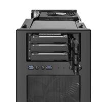Silverstone CS330 Tower Zwart - thumbnail