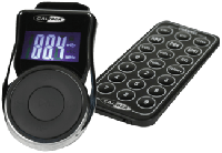 FM-transmitter met 12V Autolader - USB - AUX - Met Afstandsbediening (PMT302) - thumbnail