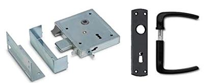 DX - Poortslot 55/65 DS BB met dagschoot en bontebaardsleutel