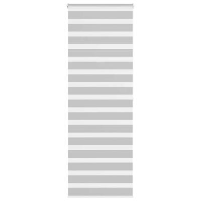Zebra rolgordijn 80x200 cm stofbreedte 75,9 cm lichtgrijs