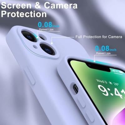 Lunso - iPhone 15 Plus - Hoesje Flexibel silicone Backcover - Lila Lunso - iPhone 15 Plus - Hoesje Flexibel silicone Backcover - Lila