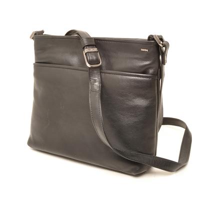 Berba leren Crossbody tas Soft Zwart Berba leren Crossbody tas Soft Zwart
