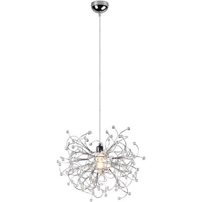 Moderne Mat Chromen LED Hanglamp - E27 Fitting - Aluminium Design