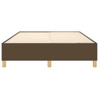 Boxspring bed stof donkerbruin 140x190 cm - thumbnail