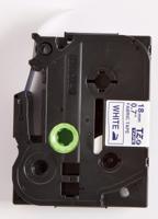 Brother TZe-FA4B Labeltape textiel ongelamineerd Tapekleur: Wit Tekstkleur: Blauw 18 mm 3 m - thumbnail