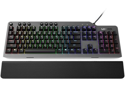 Lenovo Legion K500 toetsenbord Gamen USB QWERTY Amerikaans Engels Zwart, Grijs