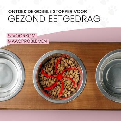 Eat Slow Live Longer Gobble Stopper M Pink - thumbnail