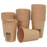 VidaXL Papieren koffiekopjes 1000 st 12oz 300 ml bruin - thumbnail