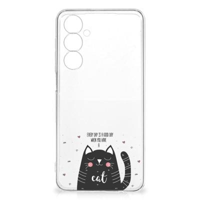Samsung Galaxy A54 5G Telefoonhoesje met Naam Cat Good Day Samsung Galaxy A54 5G Telefoonhoesje met Naam Cat Good Day