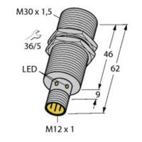 Turck Inductieve sensor Vlak PNP, NO BI15-M30-AP6X-H1141 - thumbnail