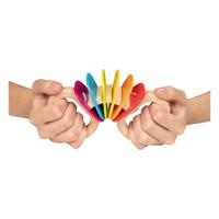 Goki houten regenboog rammelaar - thumbnail