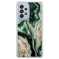 Samsung Galaxy A53 hybride hoesje - Green waves - thumbnail