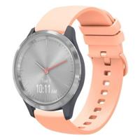 By Qubix - Compatible met Garmin Venu 3s / Vivoactive 4s / Venu 2s / Vivomove 3s / Forerunner 255s - Soft siliconen bandje - Zalmroze - Compatible Garmin bandje - thumbnail