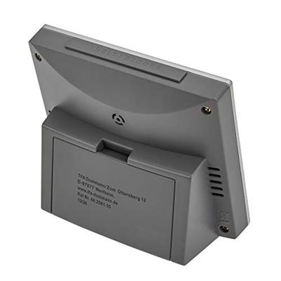 TFA Dostmann 60.2561.55 Wekker Zendergestuurd Zilver Alarmtijden 1