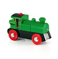 BRIO World Groene locomotief op batterijen - thumbnail