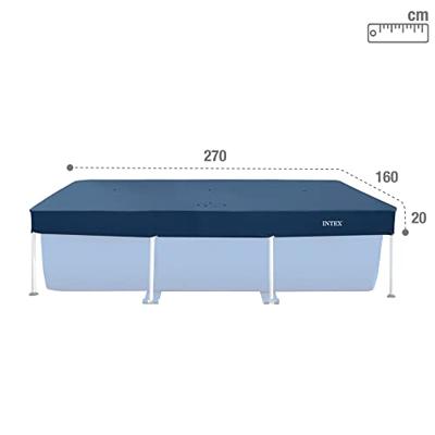 Intex 28036 krystal clear pool basics zwembadhoes 260x160 cm donkerblauw