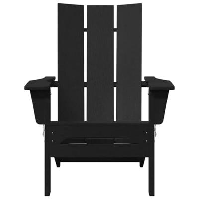 Tuinstoel 2 pcs Zwart 80.5 x 74.5 x 92 cm Polyetheen