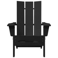 Tuinstoel 2 pcs Zwart 80.5 x 74.5 x 92 cm Polyetheen - thumbnail