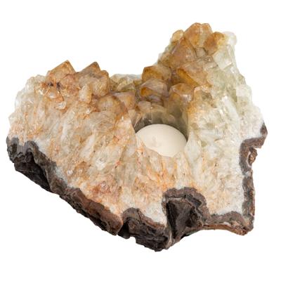 Waxinelichthouder Edelsteen Citrien Cluster (ca. 2000 ~ 2500 gram)